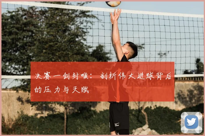 决赛一剑封喉:剖析伟大进球背后的压力与天赋